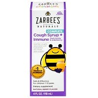 Zarbees Children's Cough Syrup + Immune Support, Natural Berry Flavor, (4 fl. oz)