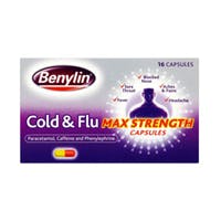 Benylin Cold & Flu Max Strength Capsules (16)