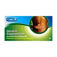 Care Glycerin Suppositories (12 Pack)
