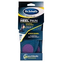 Dr. Scholl's Pain Relief Men Orthotics for Heel Pain, Sizes 8-12, (1 pair)