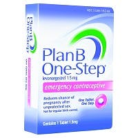 Plan B One-Step Emergency Contraceptive Levonorgestrel  Tablet, 1.5 mg (1 count)