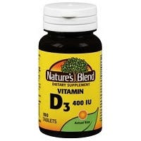Nature's Blend Vitamin D 400 I.U. Tablets (100 count)