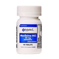 Reliable 1 Meclizine HCL 25 mg Chew Tablets (100 count)