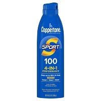 Coppertone Sport 4-in-1 Broad Spectrum Sunscreen Spray, SPF 100, 5.5  oz (156g)