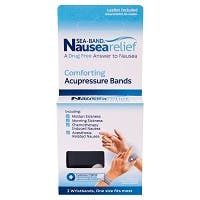 Sea-Band Nausea Relief Comforting Acupressure Wrist bands, (1 pair)