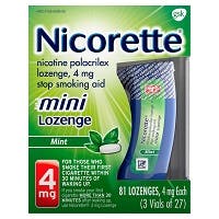 Nicorette Mint Mini Lozenge, 4 mg, (81 count)
