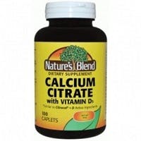 Nature's Blend Calcium Citrate 630 mg with D3 10 mcg (400 IU) (100 Caplets)