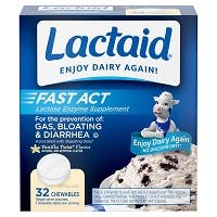 Lactaid Fast Act Vanilla Twist Flavor Lactase Enzyme Supplement (32 count)