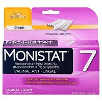 Monistat 7-Day Treatment Vaginal Cream with Disposable Applicators, (1.59 oz)
