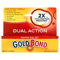 Gold Bond Medicated Dual Action Rapid Relief Anti-Itch Cream, (1 oz)