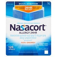 Nasacort Allergy 24HR Multi-Symptom Relief Nasal Spray, 120 sprays, (0.57 fl oz)