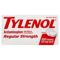 Tylenol Regular Strength Acetaminophen Tablets, 325 mg, (100 count)