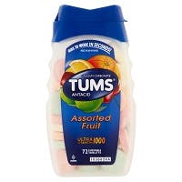 Tums Ultra Strength Assorted Fruit Chewable Tablets, (72 count)
